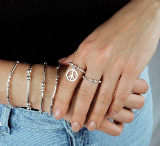 Peace Charm Ring, Women's Rings