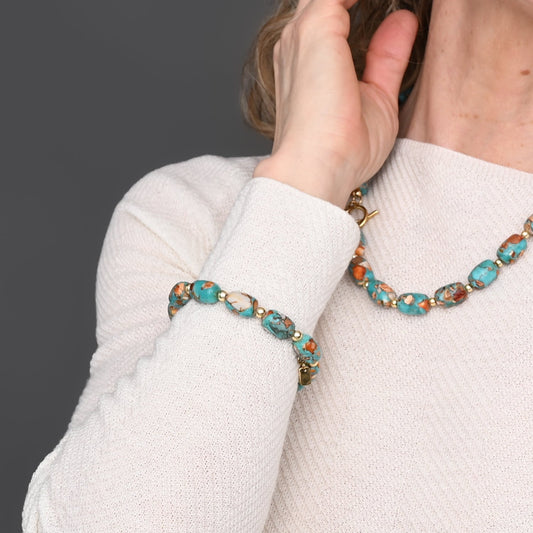 Bloom Stone Beaded Bracelet