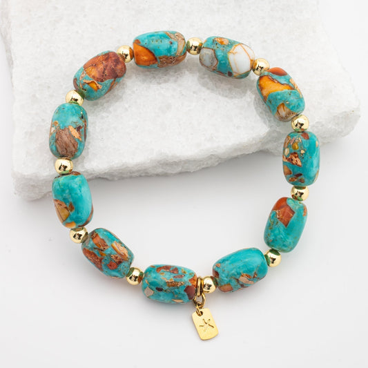 Bloom Stone Beaded Bracelet