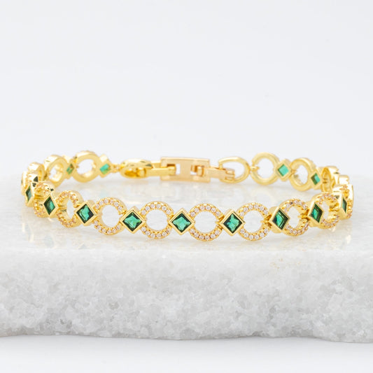 Bracelet in Emerald